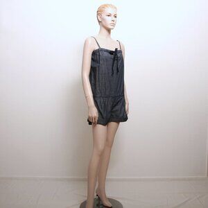 NWT 7‎ for All Mankind Spaghetti Strap Denim Romper